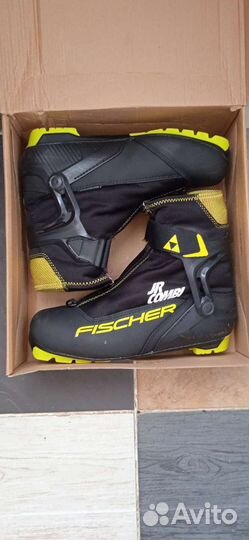 Лыжные ботинки fischer jr combi 40