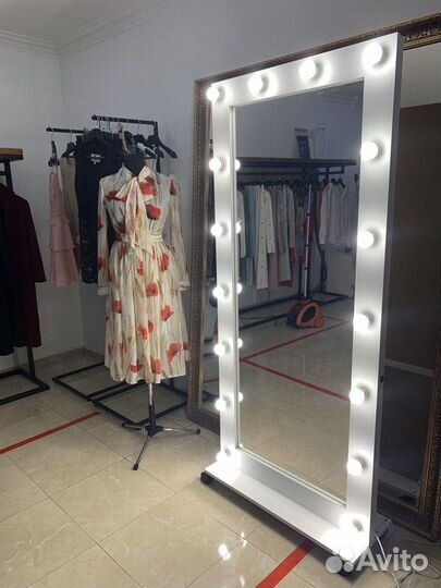 Гримёрное зеркало с лампочками 175/80