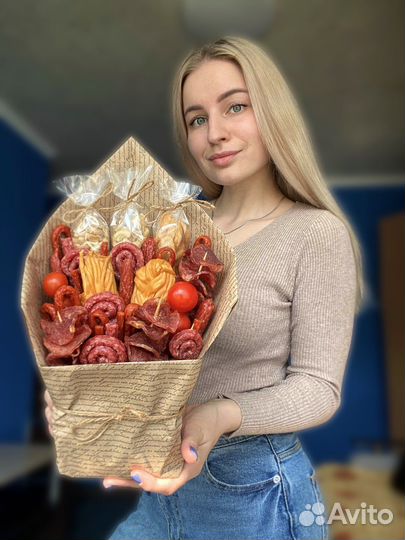 Мужские букеты / мясные букеты / съедобные подарки