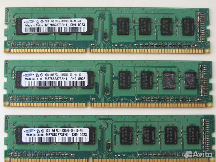 Оперативная память ddr3. Samsung PC3-10600