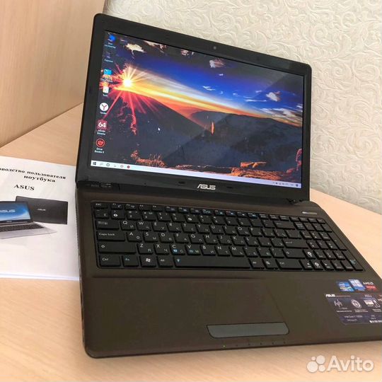 Игровой ноутбук Asus A52JU 8ядер i7/10Гб/SSD