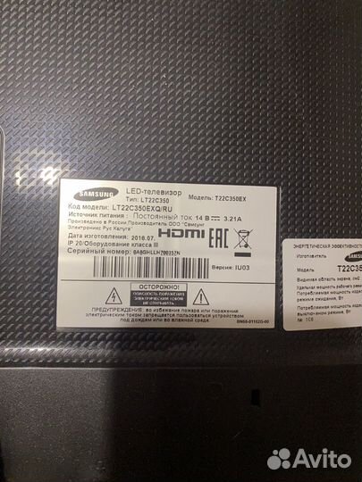 Телефизор монитор Samsung t22c350ex