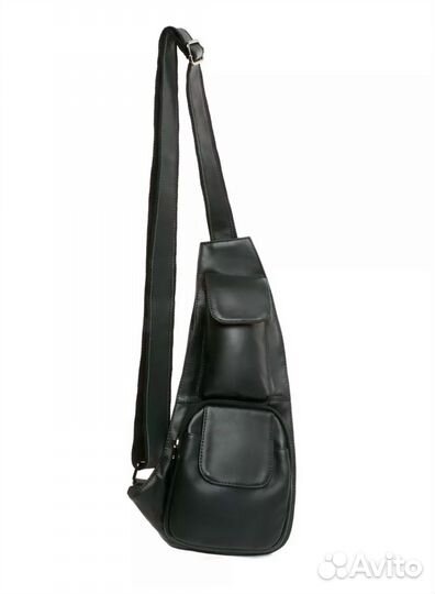 Мужская сумка через плечо кожаная новая