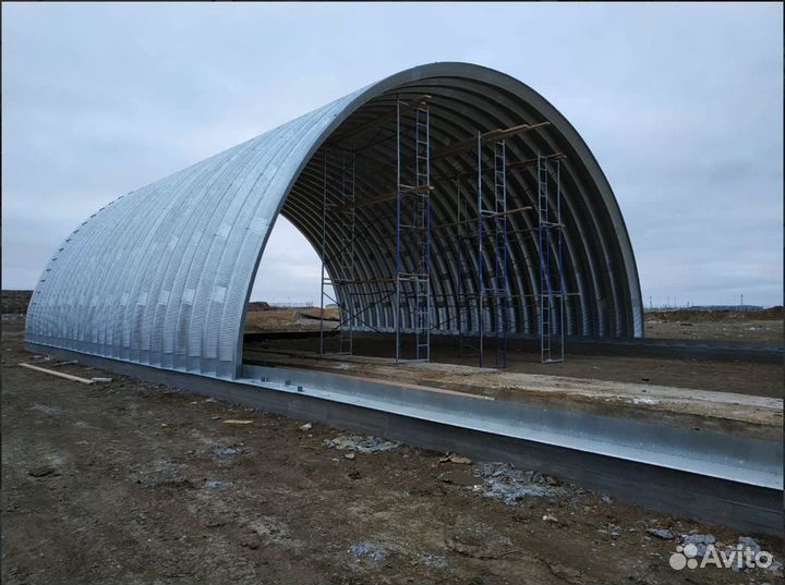 Ангар арочный 15метров х 30метров