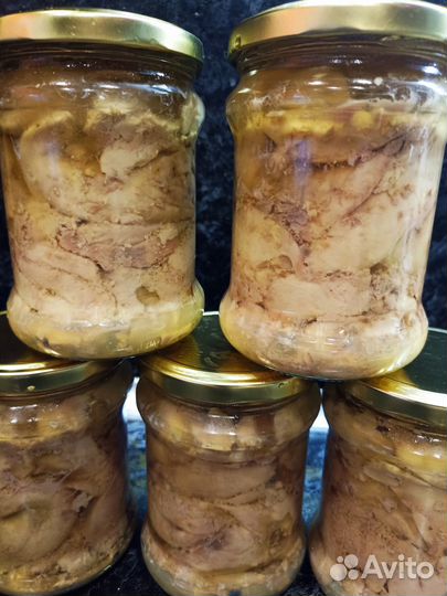 Печень трески в стекле