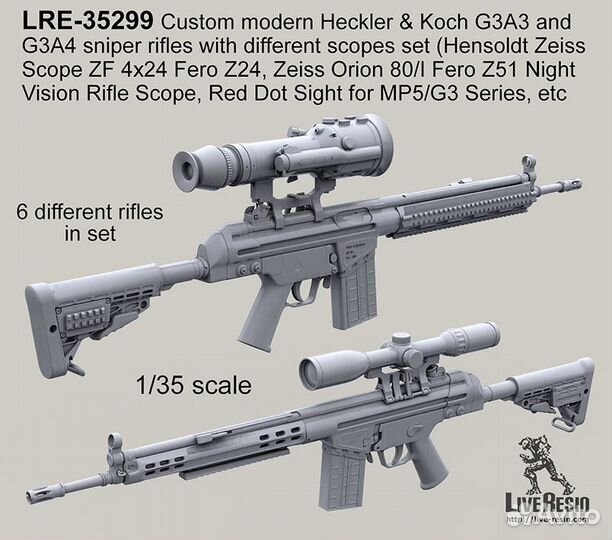 Дополнение к моделям Live Resin LRE35299 1/35