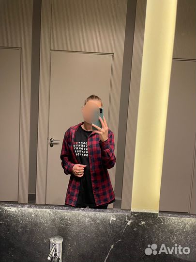 Рубашка в клетку женская