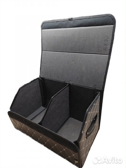 Бокс автомобильный черный (золотой ромб)