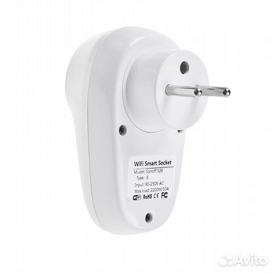 Умная розетка Sonoff S26R2 Wi-Fi EU