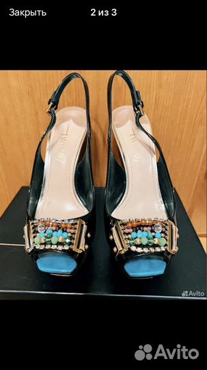 Босоножки вечерние из Италии