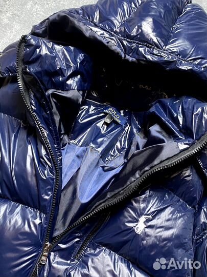 Пуховик polo ralf lauren глянцевый