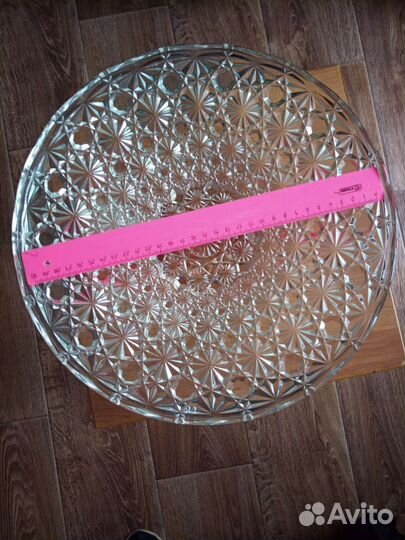 Блюдо хрустальное