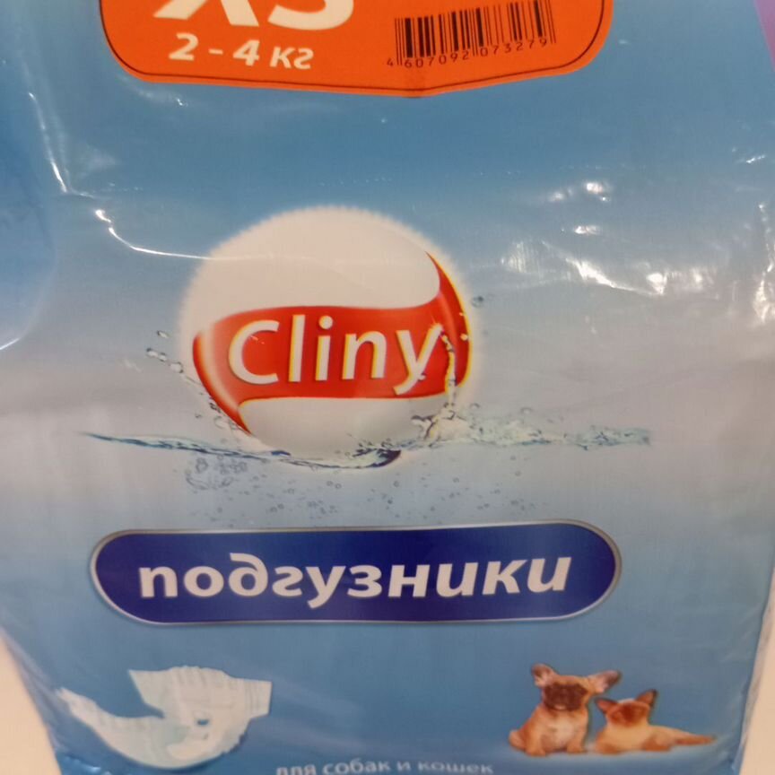 Подгузники Cliny XS для животных 2-4 кг