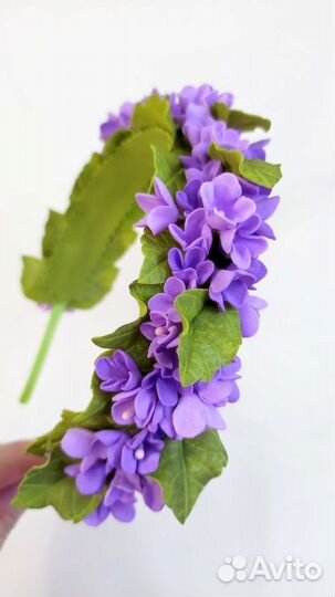 Ободок Сирень / ободок с цветами