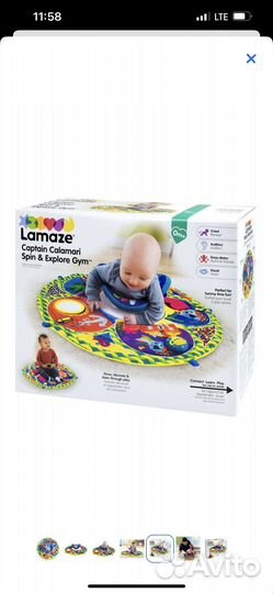 Развивающий коврик новый