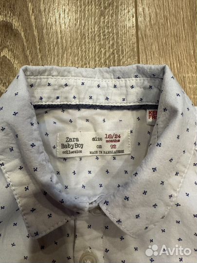 Рубашка zara для мальчика 92