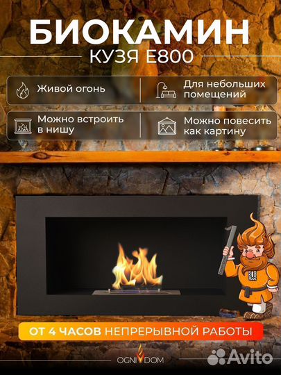 Биокамин встраиваемый