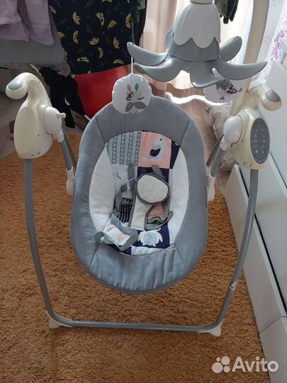Детские электронные качели для новорожденных