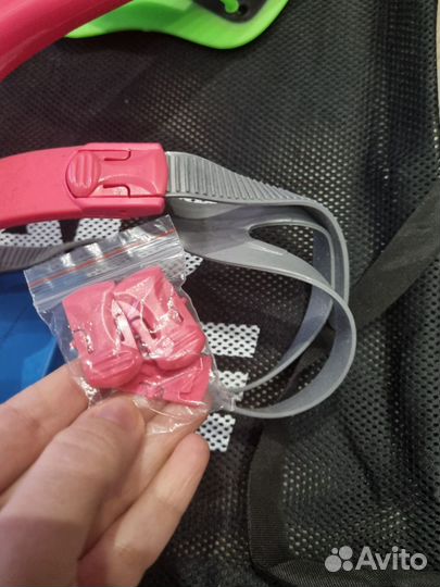 Набор для плавания, ласты 37/38