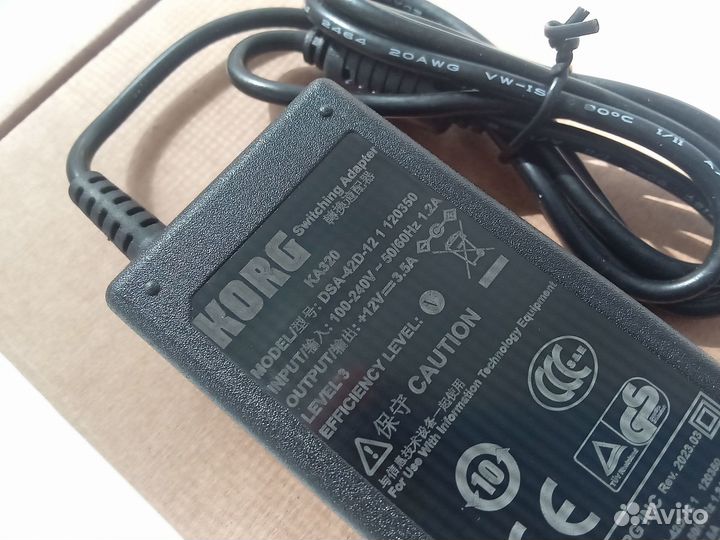 Блок питания Korg Krome, kingkorg, KTV1 Kaptivator