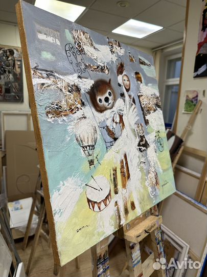 Картина маслом на холсте для интерьера