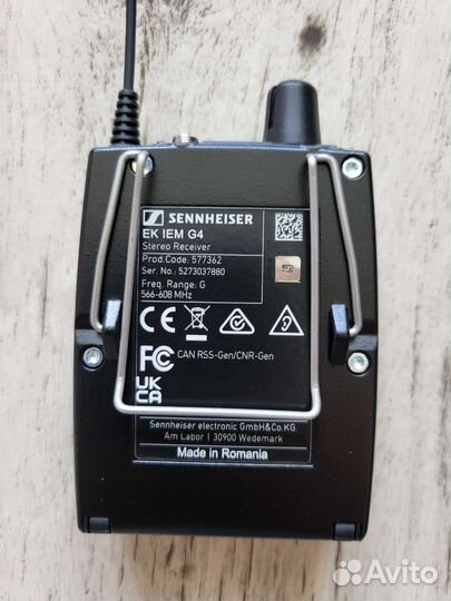 Приемник Sennheiser IEM G4 (диапазон G)