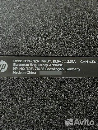 Hp tpn c126 SSD 8gb оперативка новая батарея