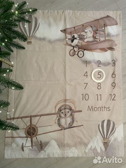 Фотоплед и карточки для фотосессии новорожденных