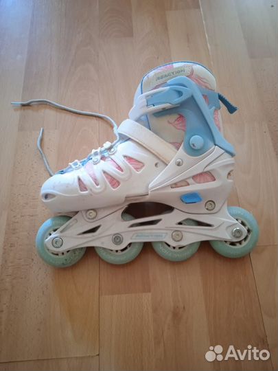 Роликовые коньки детские раздвижные reaction
