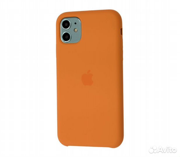 Чехол Silicone Case для iPhone 11 апельсиновый
