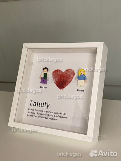 Lego в рамке подарок