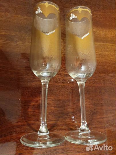 Свадебные Фужеры. Цена за два фужера
