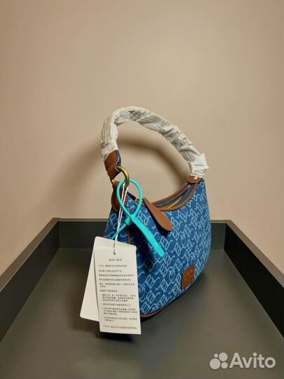 Pinko Gold Logo Swallow Bag: Деним, кожа, оригинал