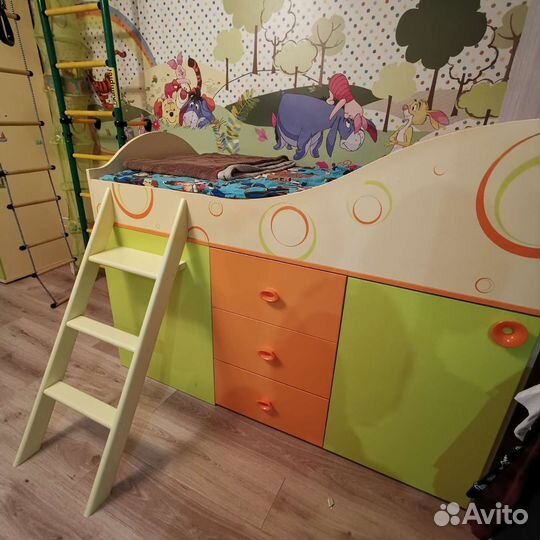Детская кровать чердак от 3 лет