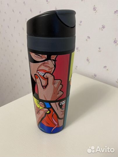 Термокружка пластиковая, тематика брекеты