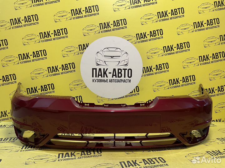 Бампер передний на Daewoo Nexia N150 красный
