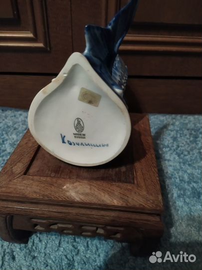 Гжель Штоф осетр с клеймом