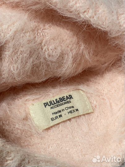 Шапка Pull&Bear под ангору розовая