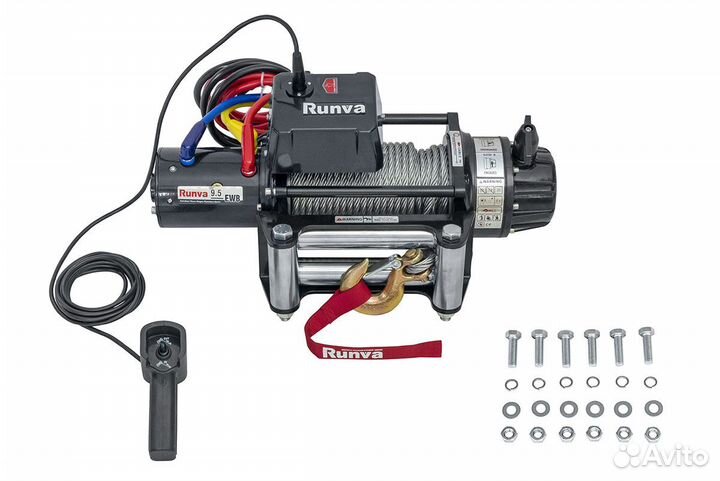 Лебёдка электрическая 12V Runva 9500lbs 4350кг