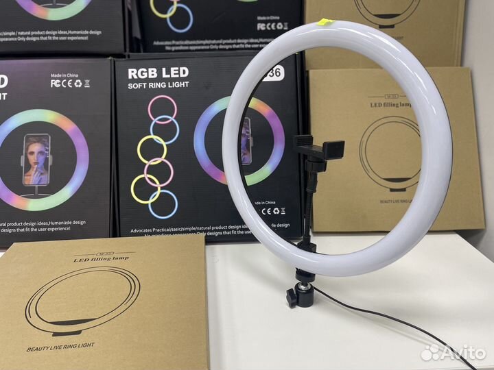 Кольцевая Лампа Mj33+Держатель Для Телефона