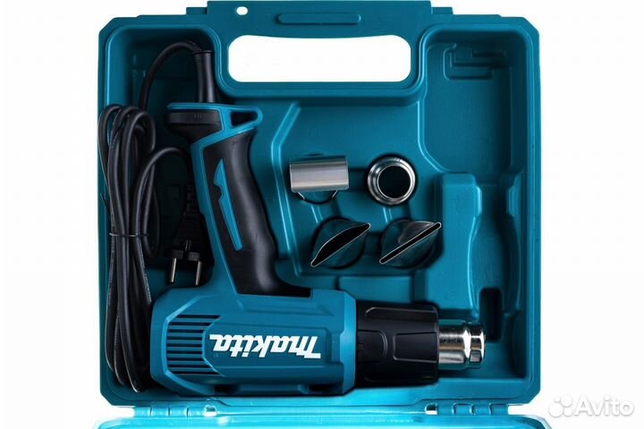 Фен технический Makita HG6030K, кейс+4 насадки