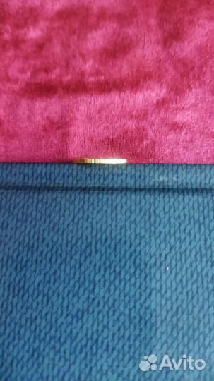 Золотая монета Георгий Победоносец