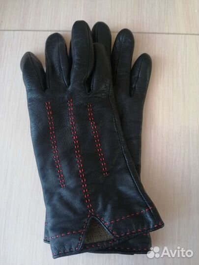 Перчатки кожаные