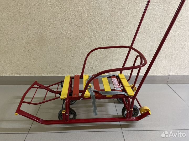 Детские санки с колесами nika