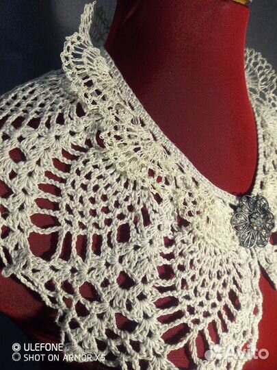 Воротник крючком