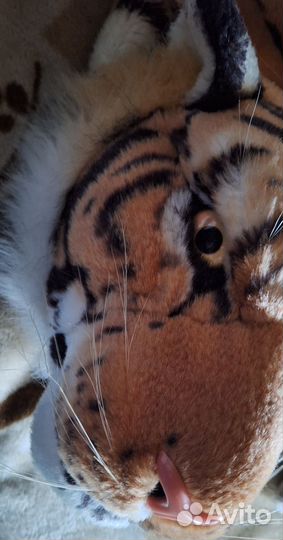 Ковер-покрывало шкура тигра с головой