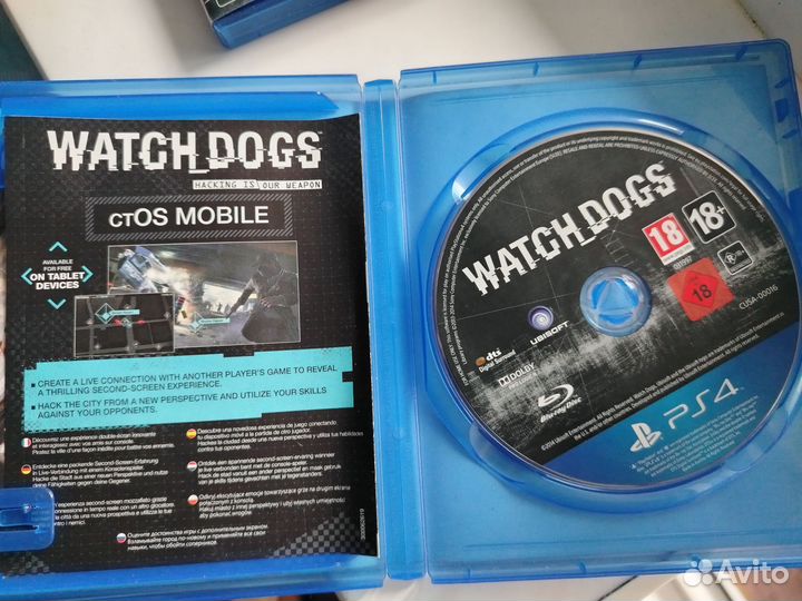 Диск на ps4 watch dogs 2