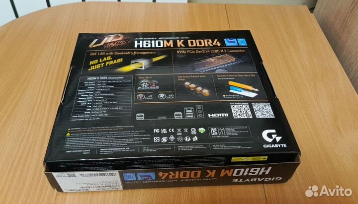 Материнская плата gigabyte H610M K DDR4 новая