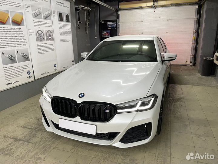 BMW G30 Рест, крышки зеркал, решетка радиатора М