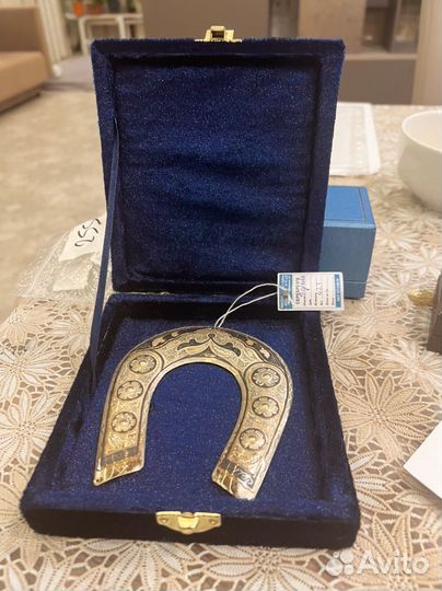 Серебряная подкова сувенир на счастье